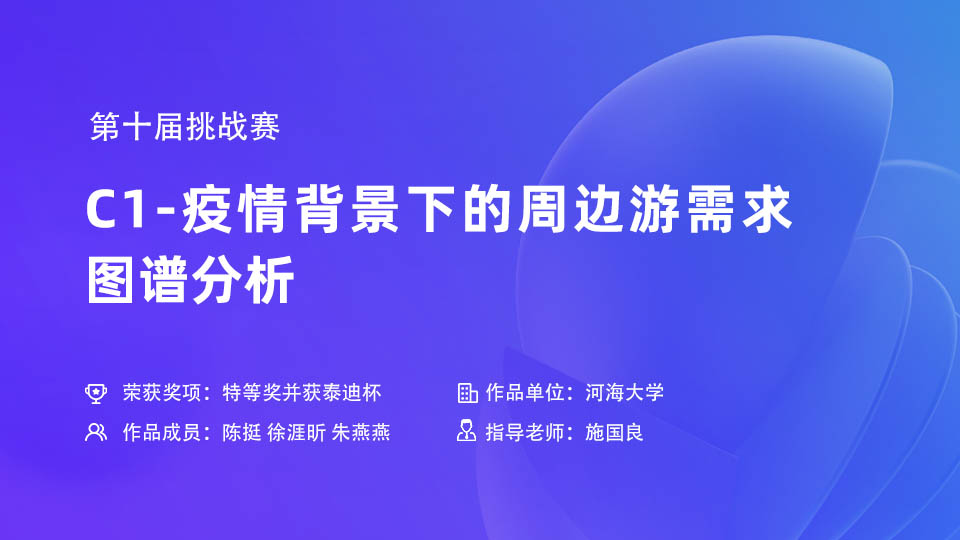 第十届挑战赛C1-疫情背景下的周边游需求图谱分析